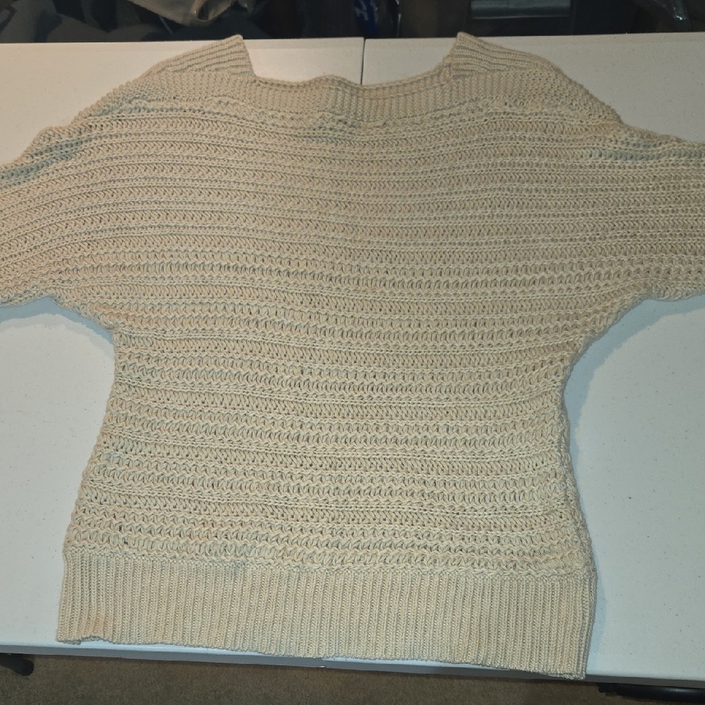 LOFT Women's Beige Knit Sweater